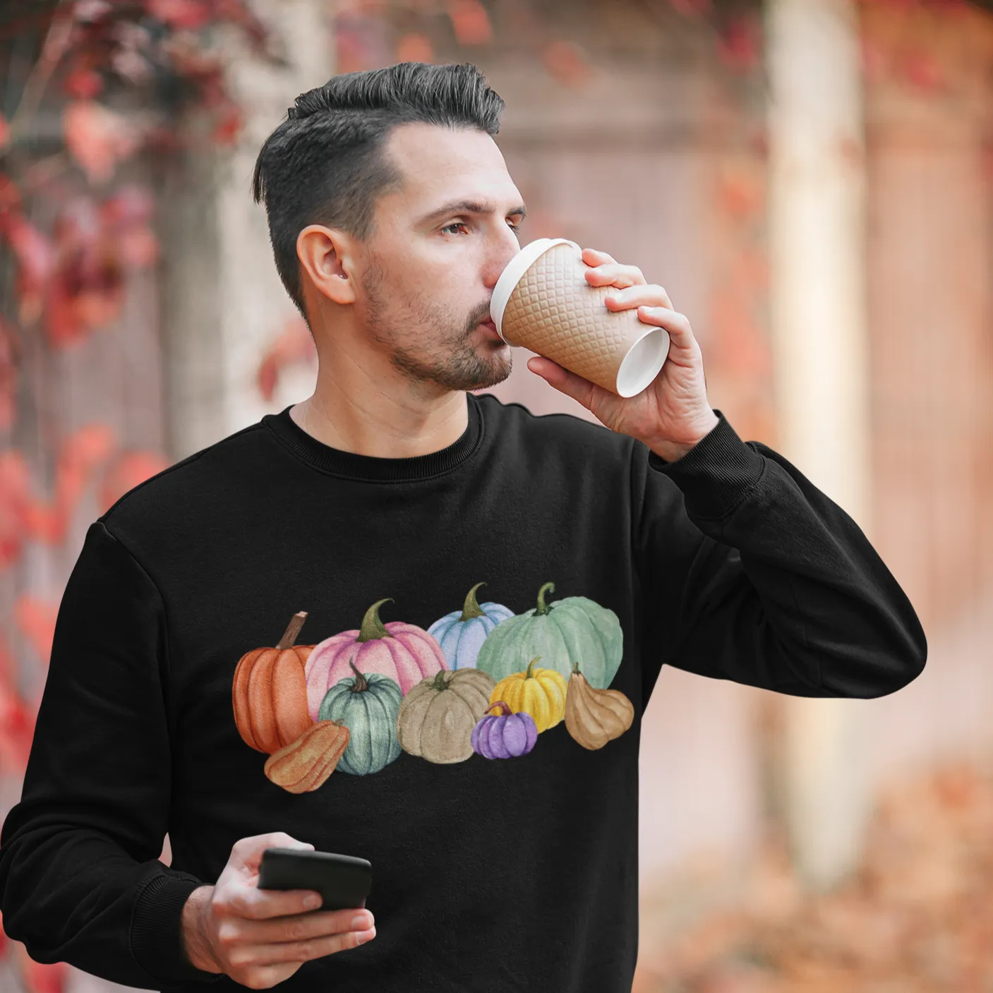 Watercolor Pumpkin Sweatshirt, Fall Pumpkin Sweatshirt, Colorful Pumpkin Sweatshirt, Autumn Shirt, Fall Teacher Sweatshirt, Halloween Gift