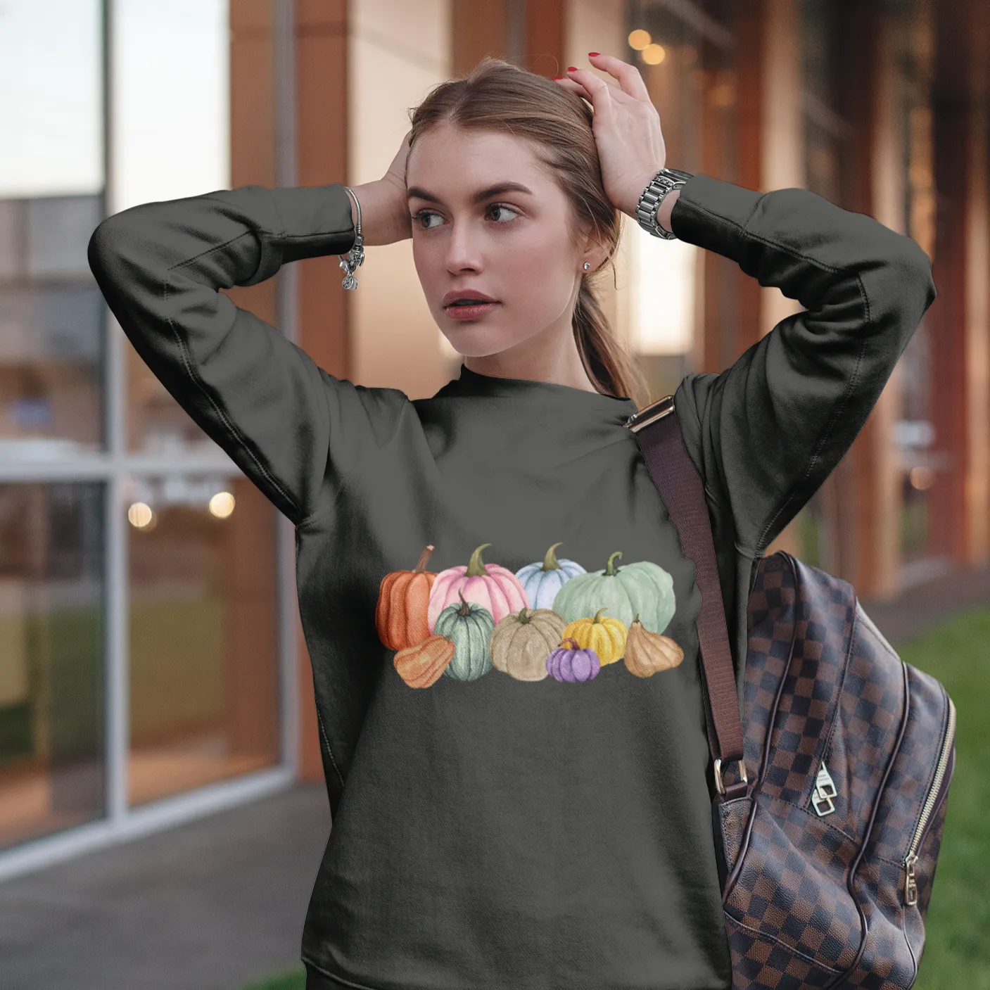 Watercolor Pumpkin Sweatshirt, Fall Pumpkin Sweatshirt, Colorful Pumpkin Sweatshirt, Autumn Shirt, Fall Teacher Sweatshirt, Halloween Gift