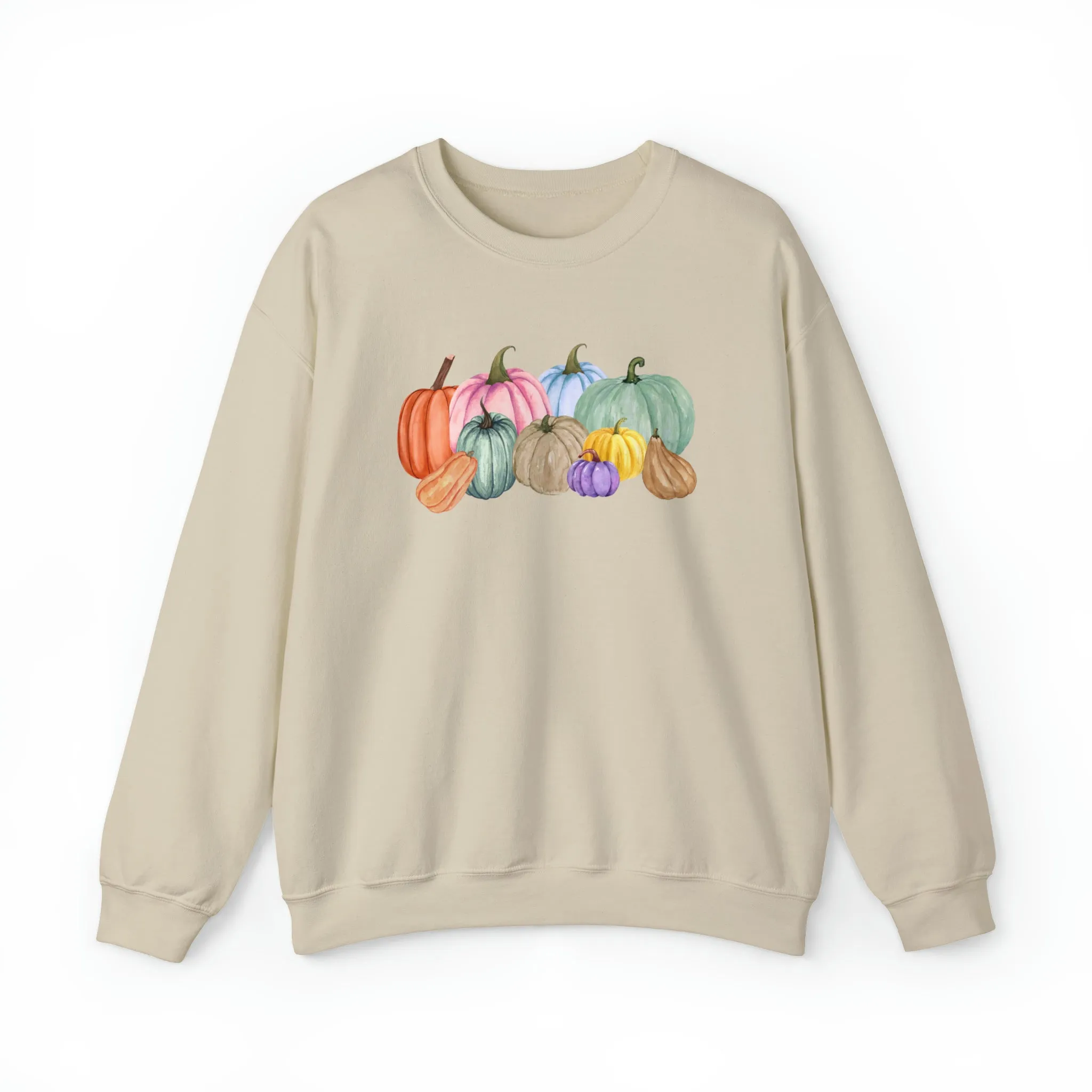 Watercolor Pumpkin Sweatshirt, Fall Pumpkin Sweatshirt, Colorful Pumpkin Sweatshirt, Autumn Shirt, Fall Teacher Sweatshirt, Halloween Gift