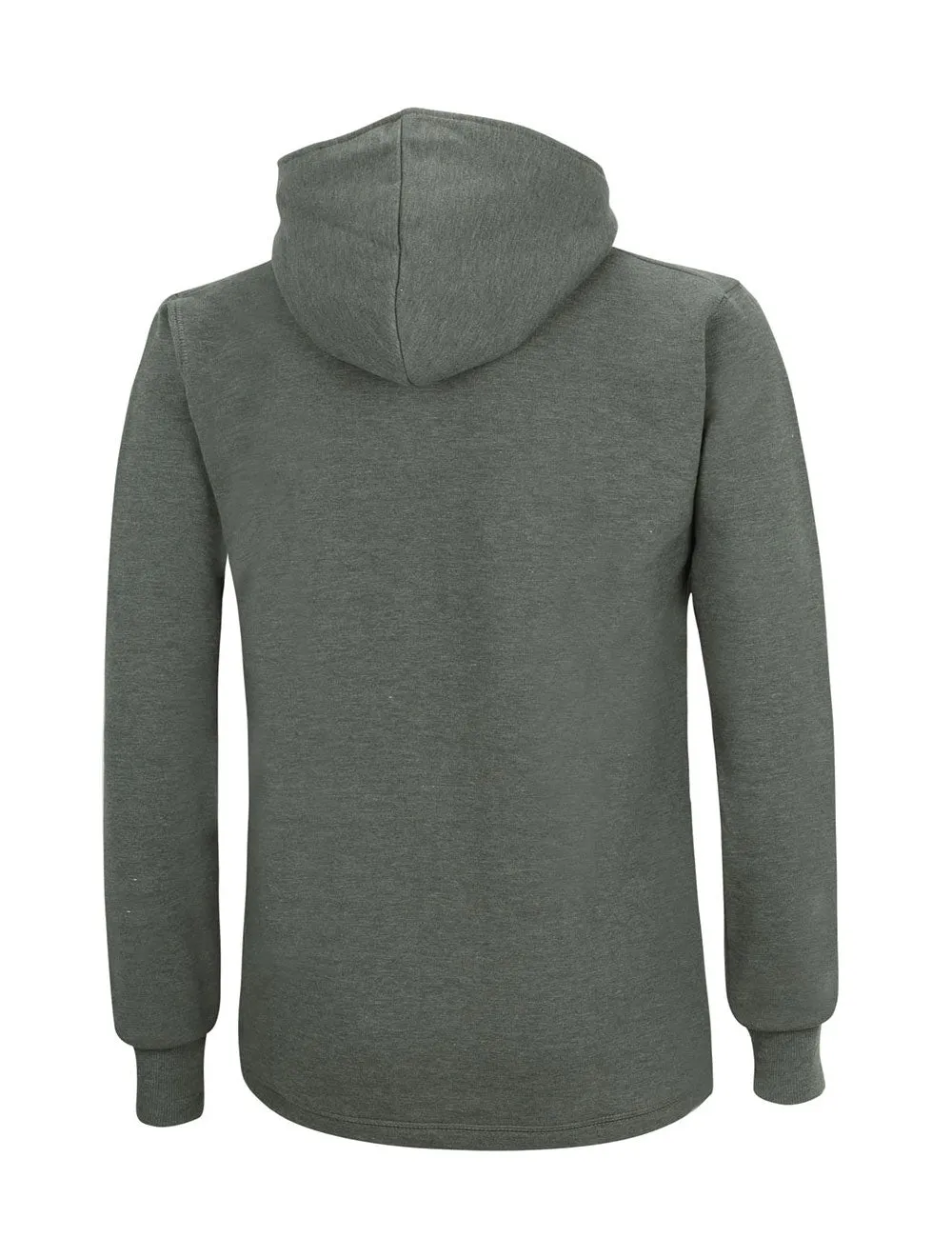 Winter Sweatshirt Crew Comfort Line mit Kapuze Dunkel-Melange