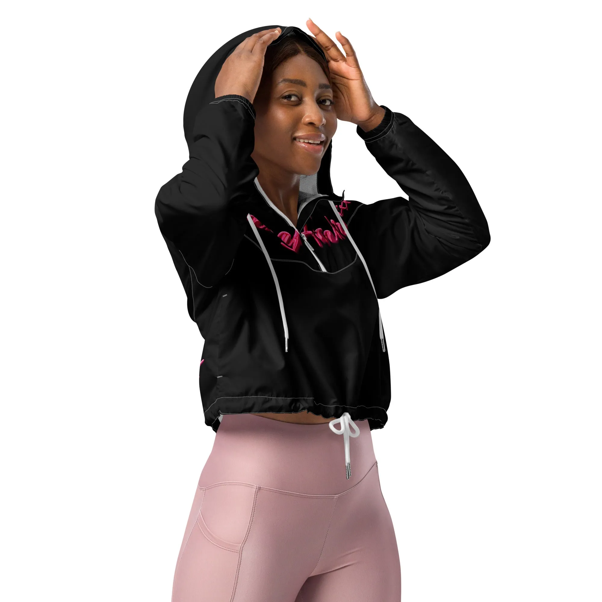 Womens cropped windbreaker