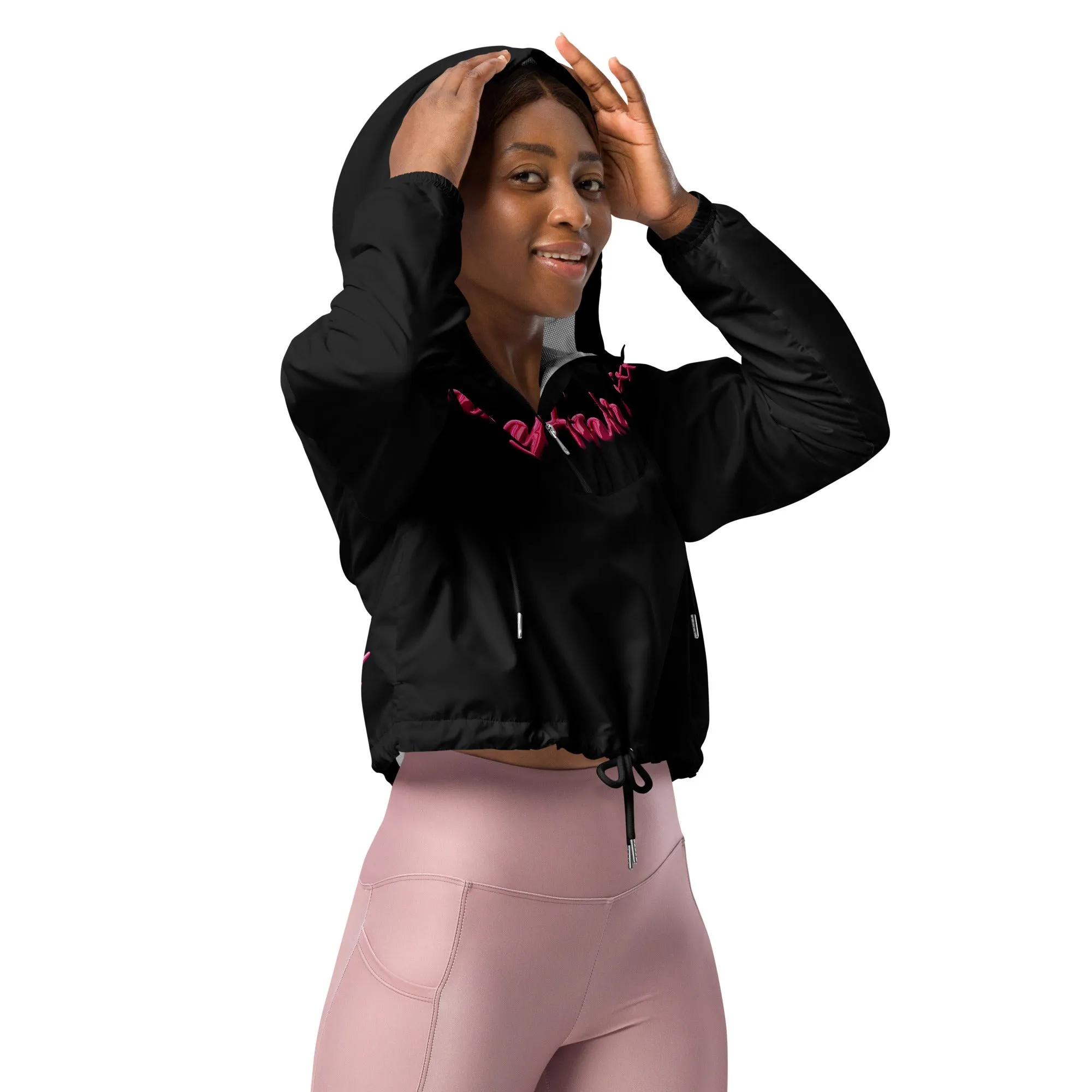 Womens cropped windbreaker