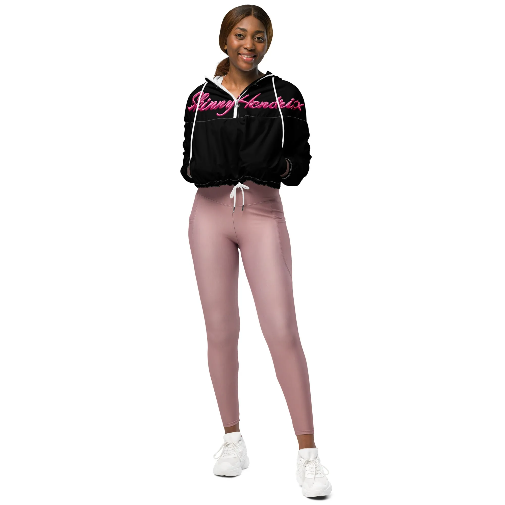 Womens cropped windbreaker