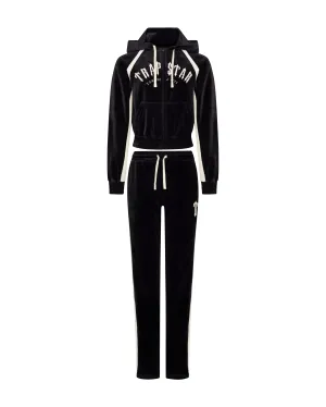 Women's Irongate Arch Velour Tracksuit - Black