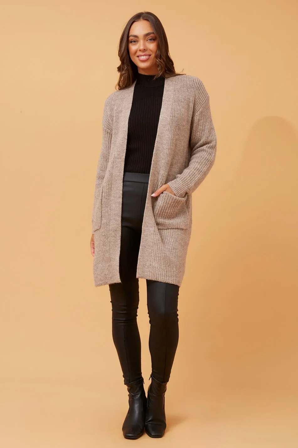 ZIBA SOLID KNIT CARDIGAN