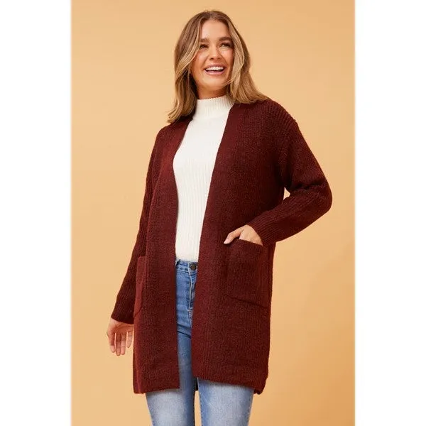 ZIBA SOLID KNIT CARDIGAN